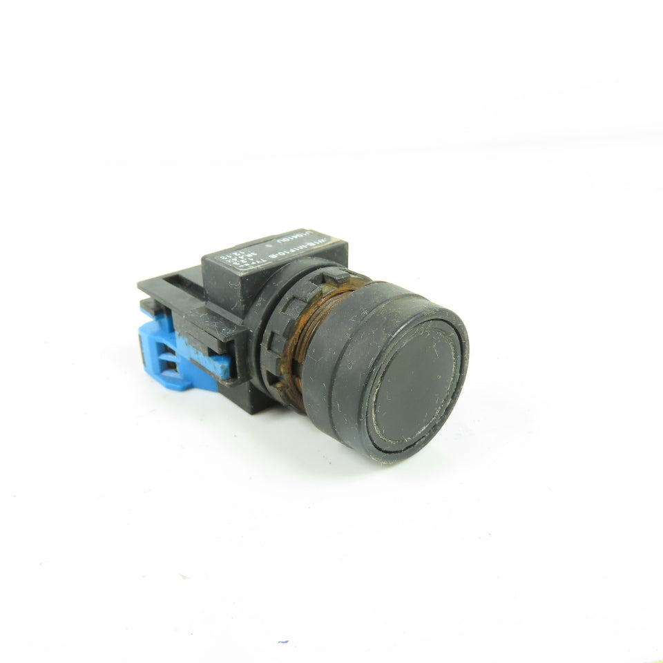 Idec W1B-M1F10-B Non-Illuminated Pushbutton Switch Black