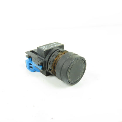 Idec W1B-M1F10-B Non-Illuminated Pushbutton Switch Black