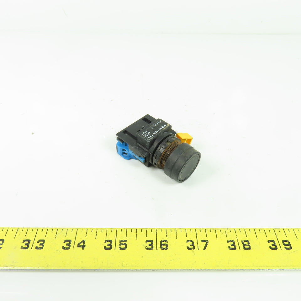 Idec W1B-M1F10-B Non-Illuminated Pushbutton Switch Black