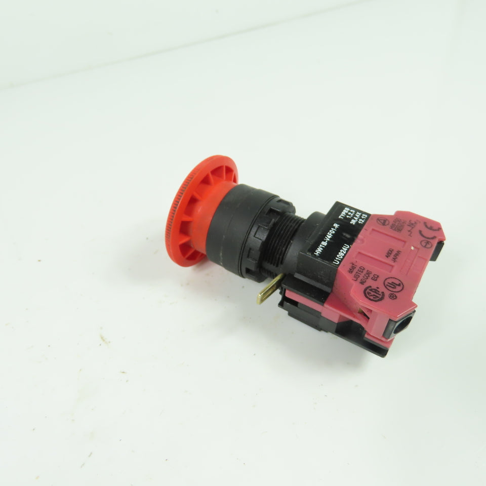 Idec HW1B-V4F01-R Emergency Stop Pushbutton Switch Red