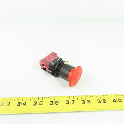 Idec HW1B-V4F01-R Emergency Stop Pushbutton Switch Red