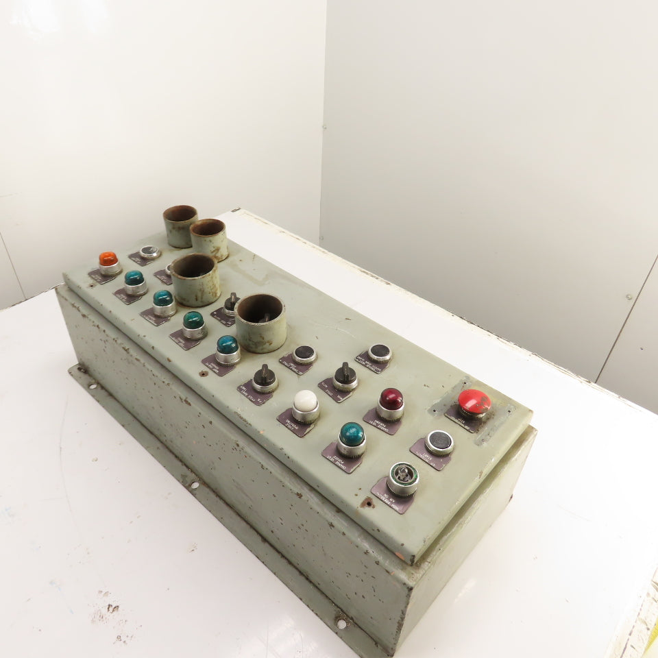 30x12x8" Industrial Operator Control Station Enclosure W/Allen-Bradley Switches