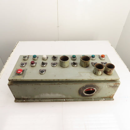 30x12x8" Industrial Operator Control Station Enclosure W/Allen-Bradley Switches