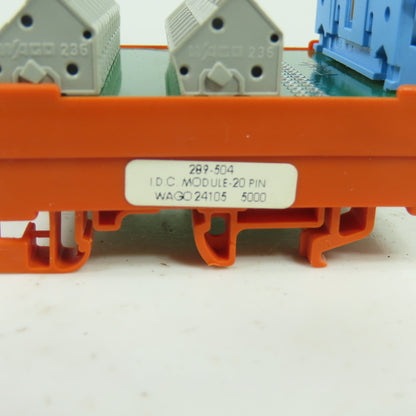 Wago 289-504 IDC Terminal Block Module 20-Pin