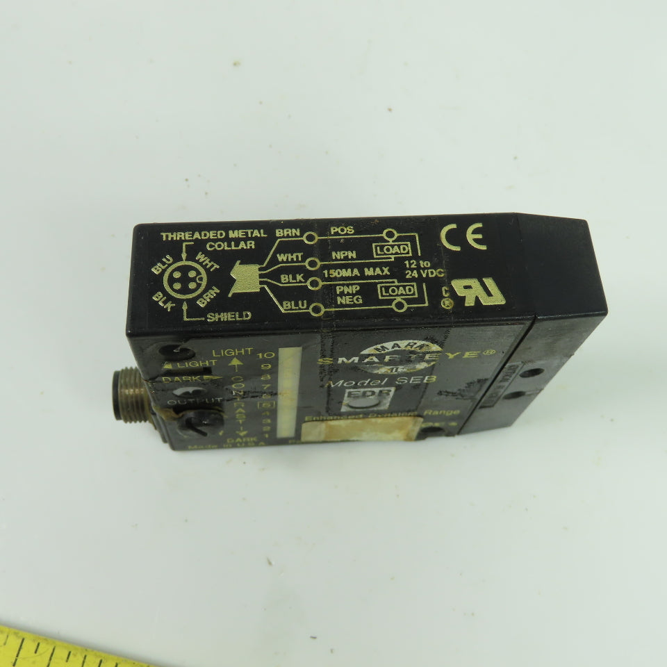 Tri-Tronics Model SEB Mark Smarteye Photoelectric Sensor 12-24VDC