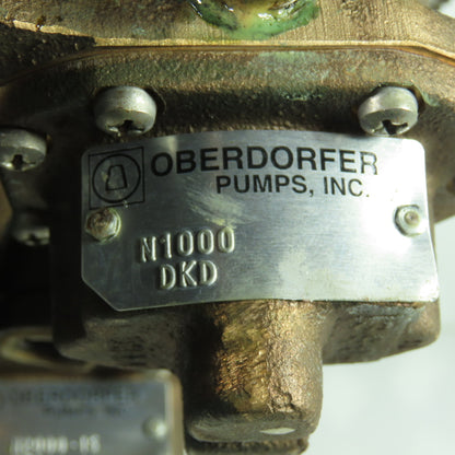 Oberdorfer Pumps, Inc. N1000 N2000-15 Dual Gear Pump Assembly on Plate