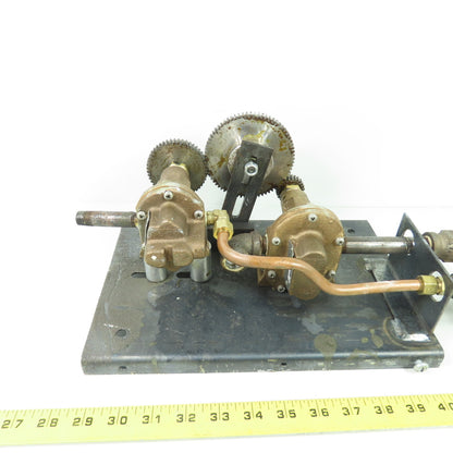 Oberdorfer Pumps, Inc. N1000 N2000-15 Dual Gear Pump Assembly on Plate