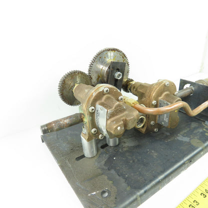 Oberdorfer Pumps, Inc. N1000 N2000-15 Dual Gear Pump Assembly on Plate