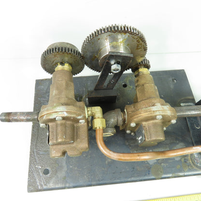 Oberdorfer Pumps, Inc. N1000 N2000-15 Dual Gear Pump Assembly on Plate
