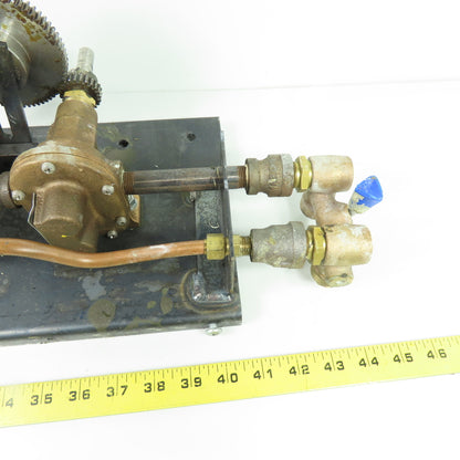 Oberdorfer Pumps, Inc. N1000 N2000-15 Dual Gear Pump Assembly on Plate