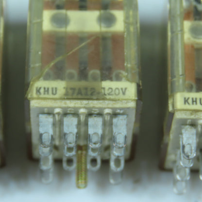 Potter & Brumfield KHU-17A12 GP Relays 4PDT 120VAC Coil 3A Plug-In Lot of 16