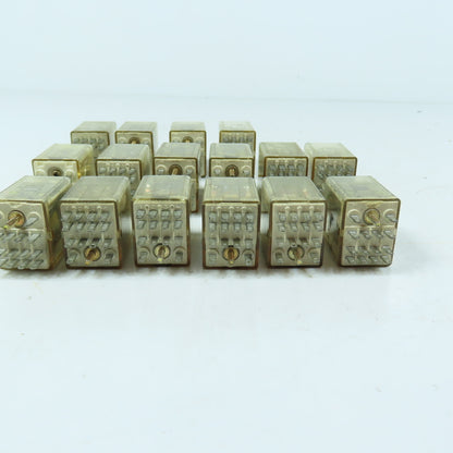 Potter & Brumfield KHU-17A12 GP Relays 4PDT 120VAC Coil 3A Plug-In Lot of 16