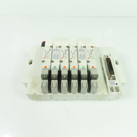 Smc SY5140-5FU SY5445-5FU Solenoid Valve Manifold Block Assembly 0.7MPa 24VDC