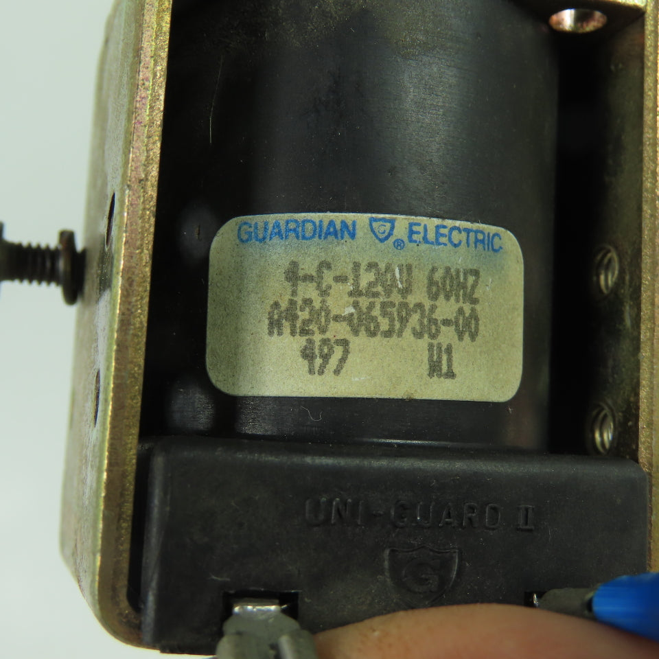Guardian Electric A420-065936-00 AC Solenoid Actuator 120V 60Hz 4-C-120V