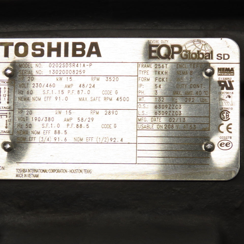 Air Force 1 AF1 20Hp 230/460V 4500RPM Direct Drive Blower