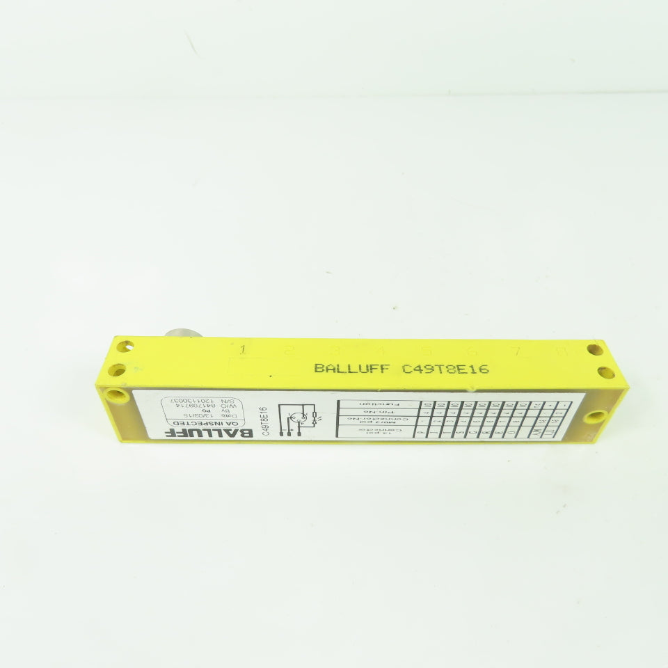 Balluff C49T8E16 Passive Sensor Junction Block M8 8-Port