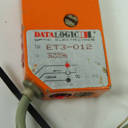 Datalogic Optic Electronics ET3-012 Photoelectric Sensor 10-30VDC