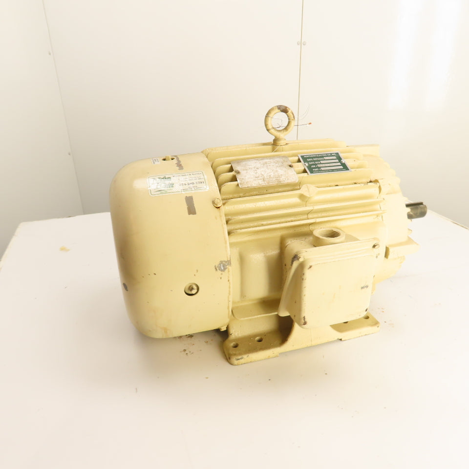 Lincoln Electric D-463454 7.5HP AC Motor 1180RPM 460V 3Ph 256U Frame TEFC