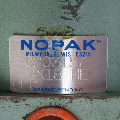 Nopak 0203157 4X18 HE 4" Bore x 18" Stroke Pneumatic Cylinder Clevis Mount
