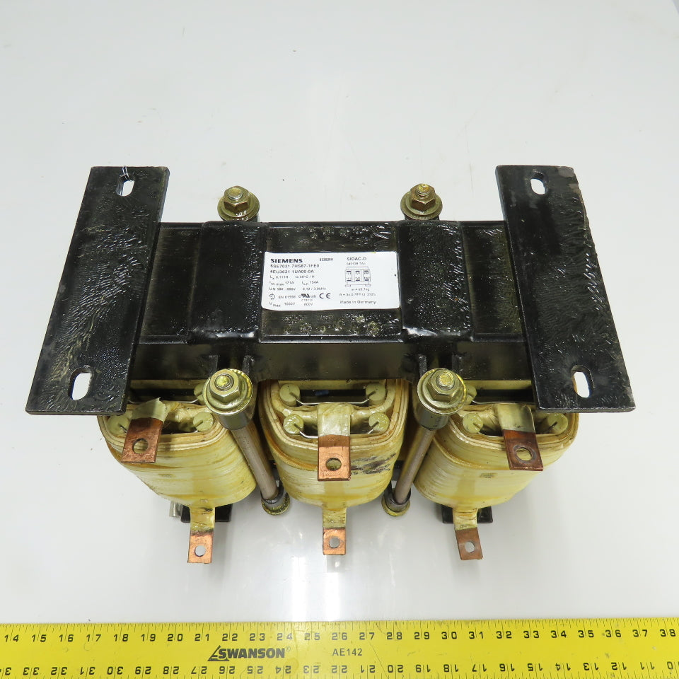 Siemens 6SE7031-7HS87-1FE0 4EU3631-1UA00-0A 3PH Line Reactor 154A 500-690V