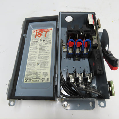 Square D H361AWKEI 30A Heavy Duty Safety Disconnect Switch 3P 600V