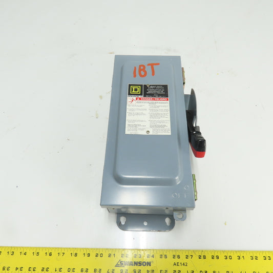 Square D H361AWKEI 30A Heavy Duty Safety Disconnect Switch 3P 600V
