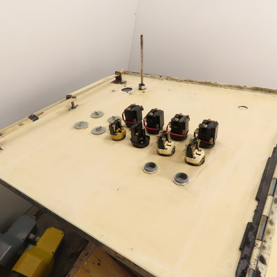 30" x 30" x 8" Electrical Enclosure Control Panel W/Switches Lights & Backplate