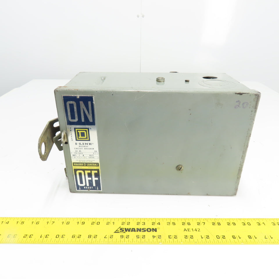Square D PFA-36020 I-Line Busway Circuit Breaker 20A 3P 600V