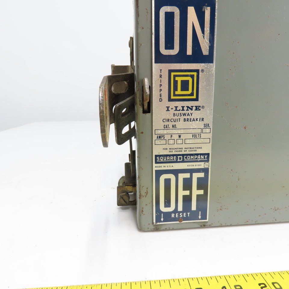 Square D PFA-36040 I-Line Busway Circuit Breaker 40A 3P 600VAC 3W