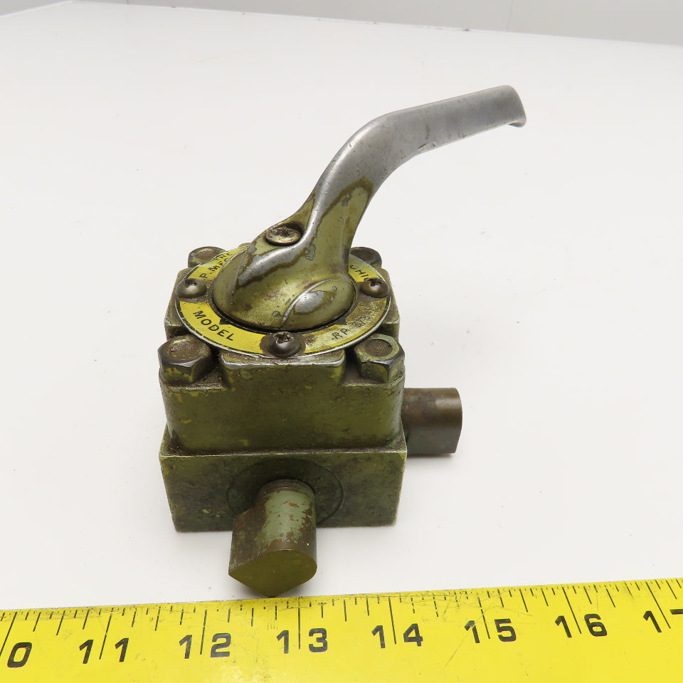 SP Mfg. RP3/8 4/3 Way Manual Hydraulic Diverter Selector Valve