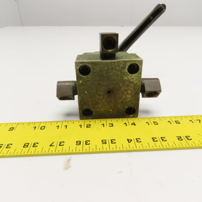 SP Mfg. RP3/8 4/3 Way Manual Hydraulic Diverter Selector Valve