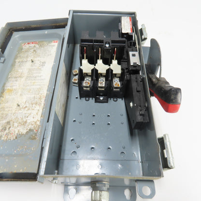 Square D HU361AWK 30A Heavy Duty Safety Disconnect Switch 3P 600V