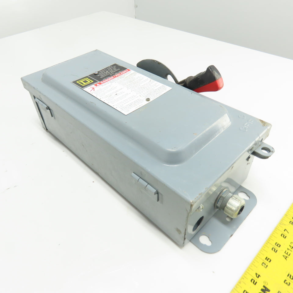 Square D HU361AWK 30A Heavy Duty Safety Disconnect Switch 3P 600V