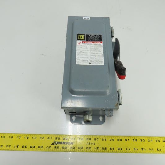 Square D HU361AWK 30A Heavy Duty Safety Disconnect Switch 3P 600V
