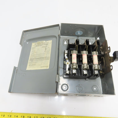 Square D D322N 60A Fused Safety Switch 3PH 240VAC 15HP