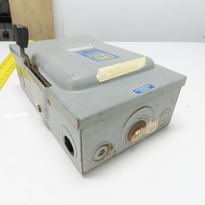 Square D D322N 60A Fused Safety Switch 3PH 240VAC 15HP
