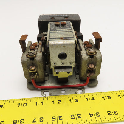 Square D Class 8536 CA0-3 600V 7.5Hp Contactor 110V Coil