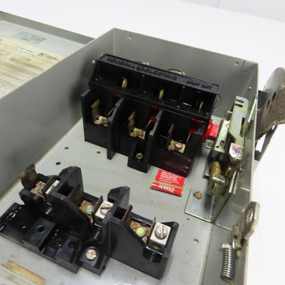 GE General Electric TH3361 30A Heavy Duty Fused Safety Disconnect Switch 600V