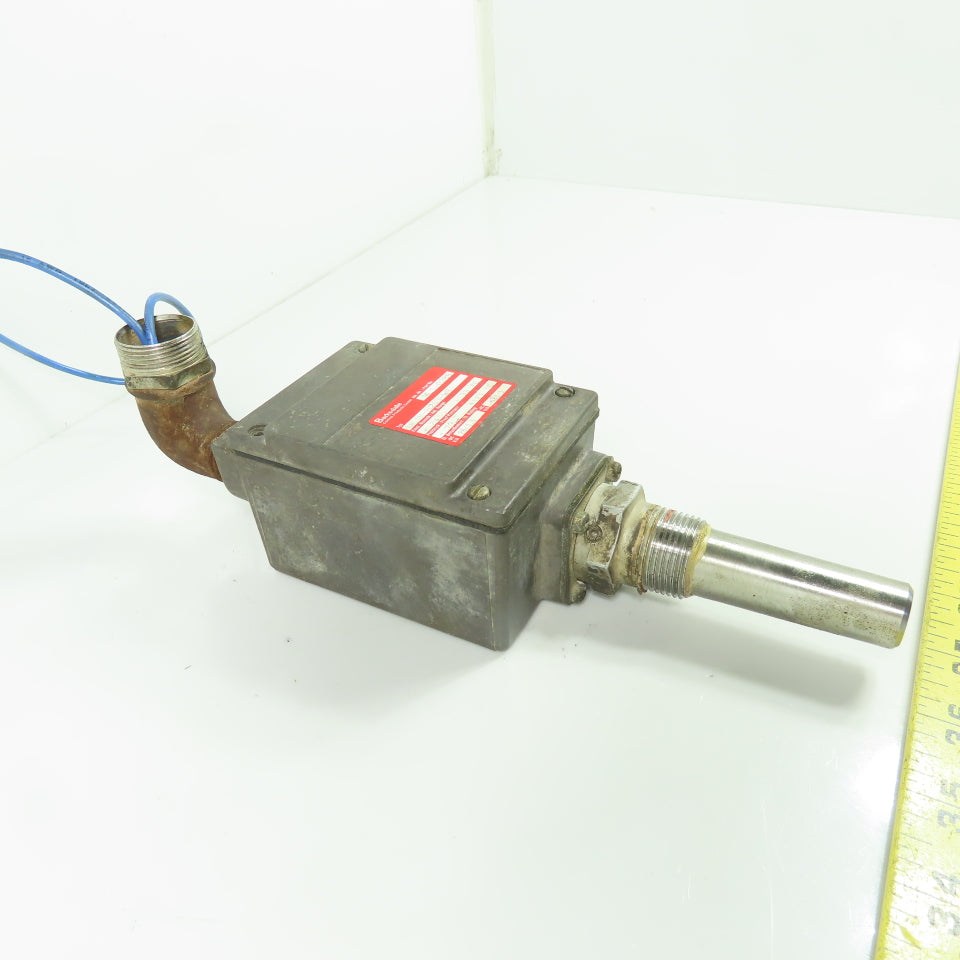 Barksdale MI 1-0288 ML1H-H203-WS Temperature Switch Probe 24°C to 93°C 480VAC