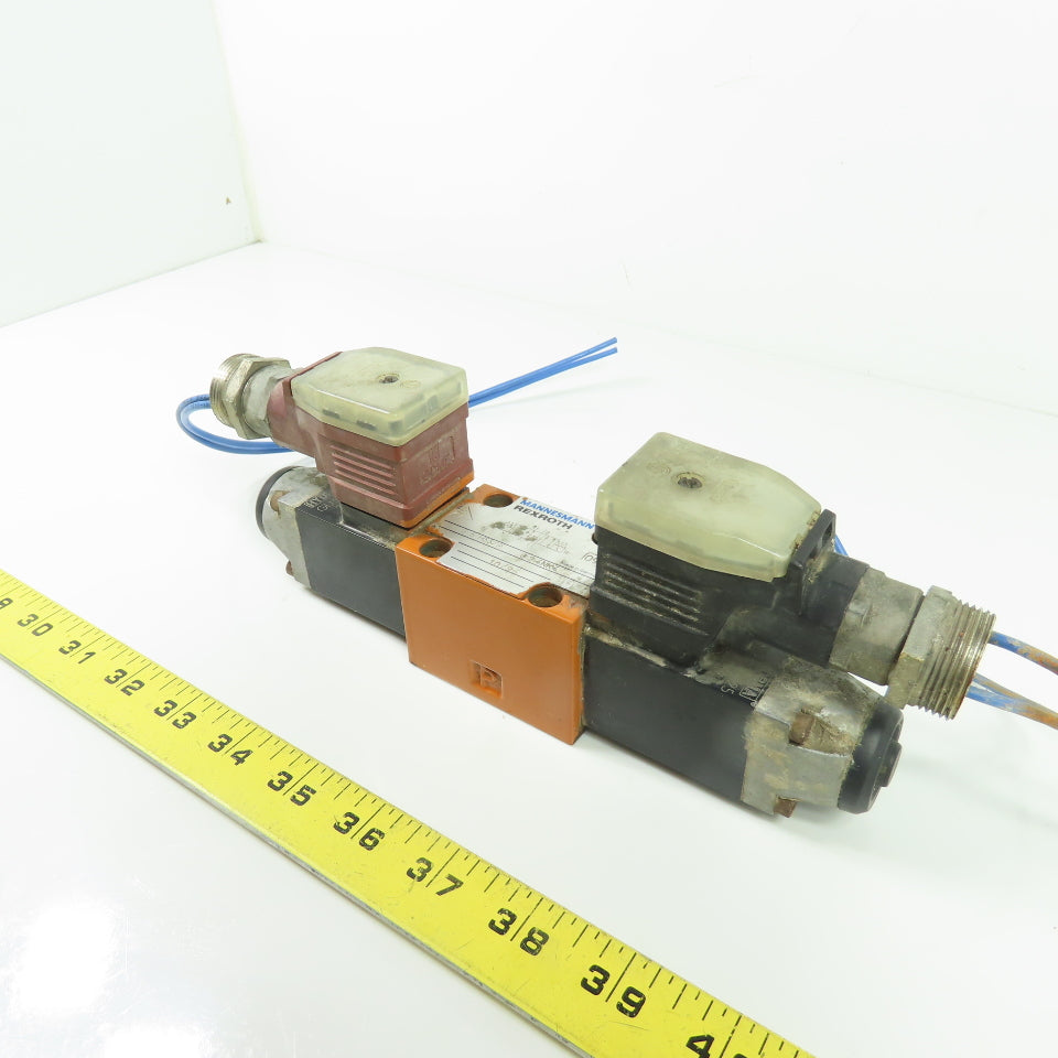 Mannesmann Rexroth 4WE 6 H53/A G24NK4 Dual Solenoid Hydraulic Valve 24V DC