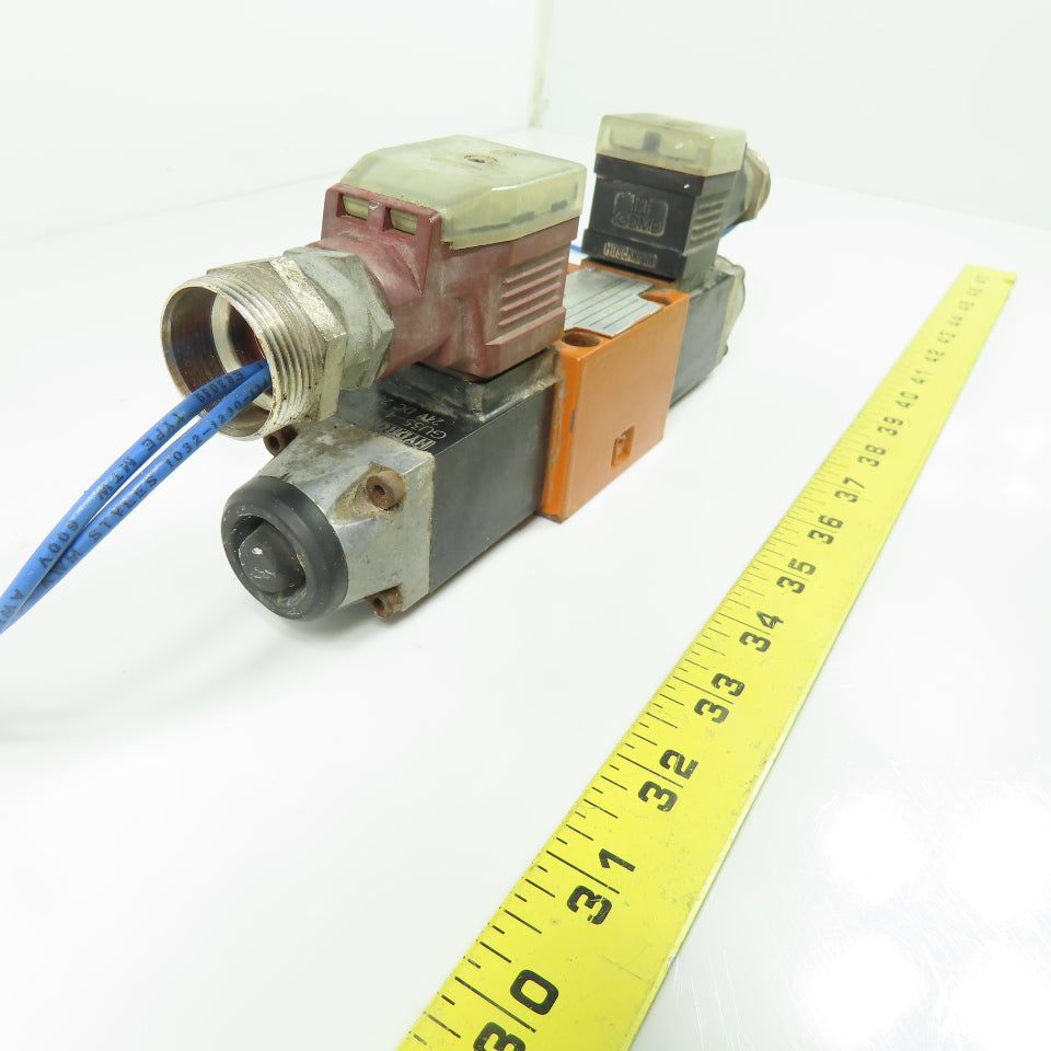 Mannesmann Rexroth 4WE 6 H53/A G24NK4 Dual Solenoid Hydraulic Valve 24V DC