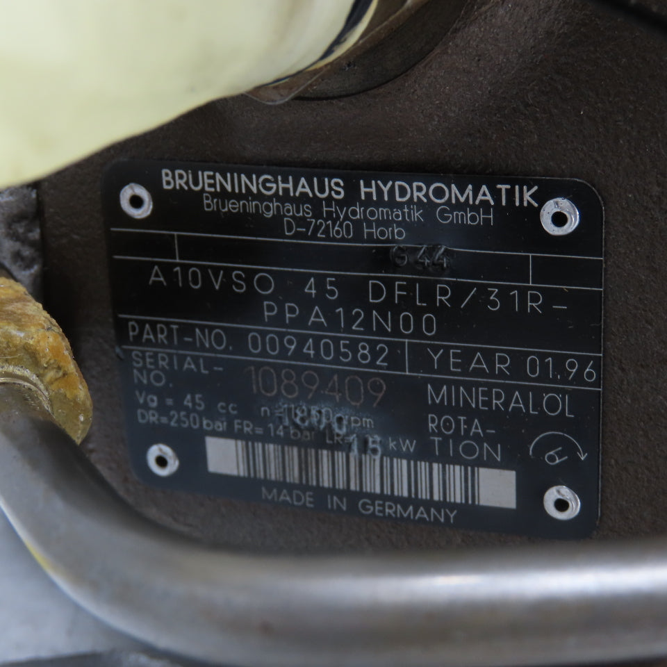 Brueninghaus Hydromatik A10VSO 45 DFLR / 31R Hydraulic Piston Pump 45cc 250 bar