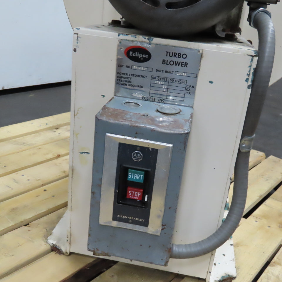 Eclipse SMJ-8817 5Hp 208-230/460V 67,500CFH Direct Drive Blower 3450RPM