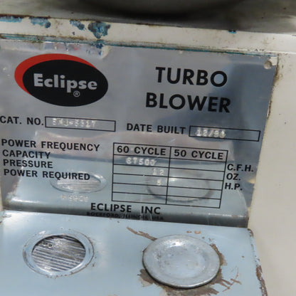 Eclipse SMJ-8817 5Hp 208-230/460V 67,500CFH Direct Drive Blower 3450RPM