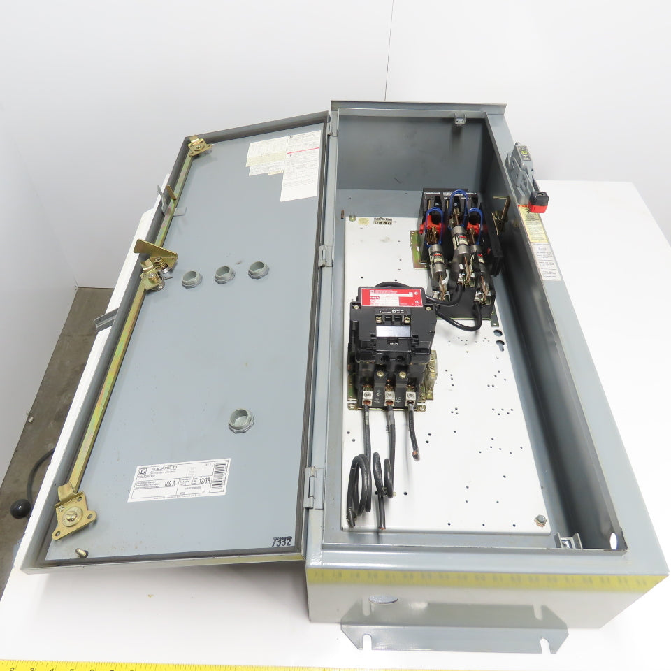 Square D Schneider 8903 SQA61V02 100A Disconnect/Lighting Contactor NEMA 12/3R