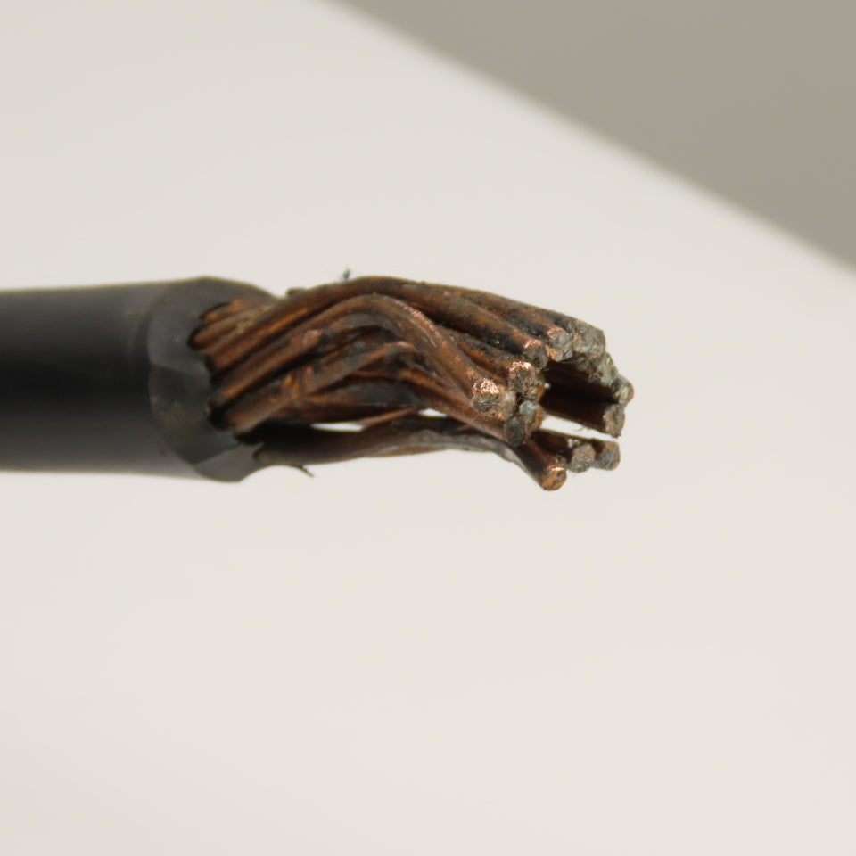 2/0 AWG THW/MTW Electrical Wire Cable 600V Black 90' Long