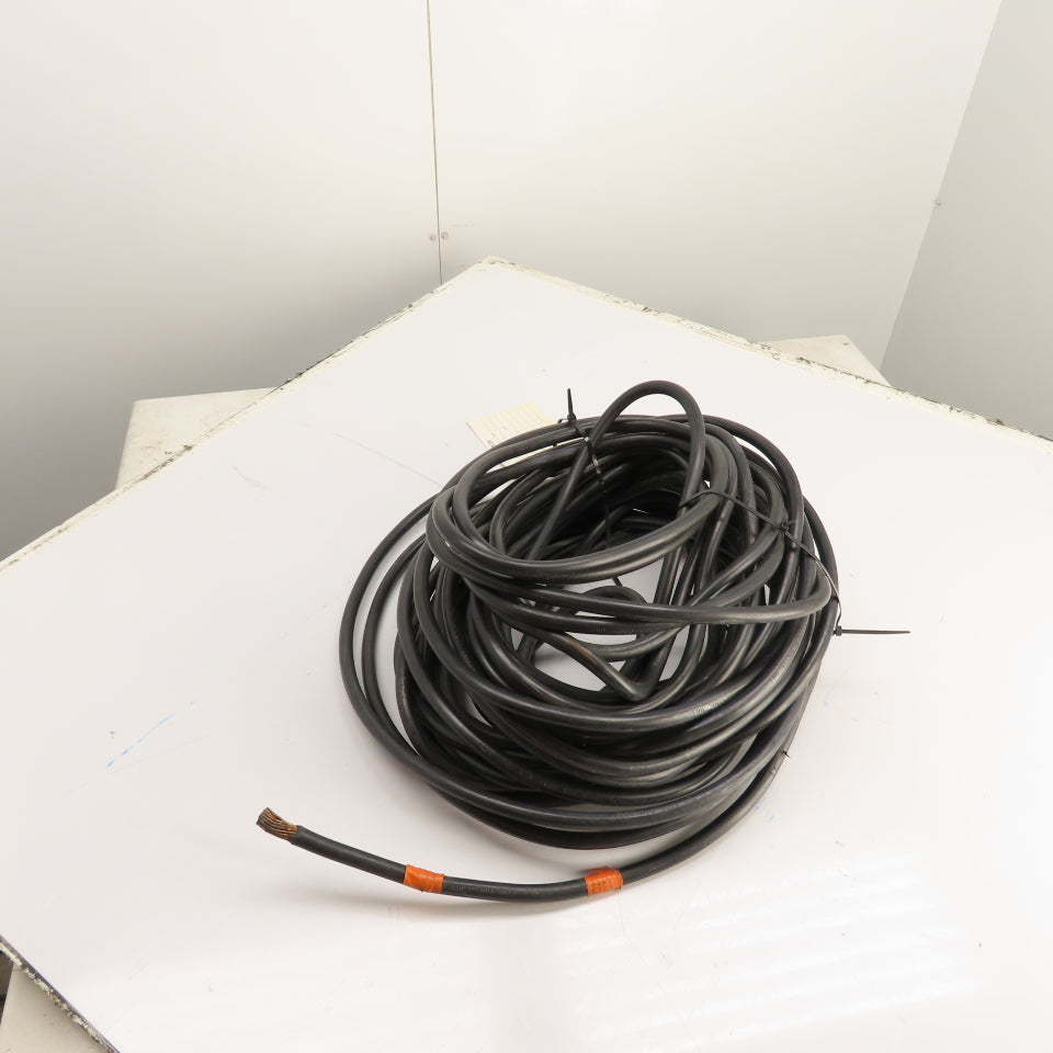 2/0 AWG THW/MTW Electrical Wire Cable 600V Black 90' Long
