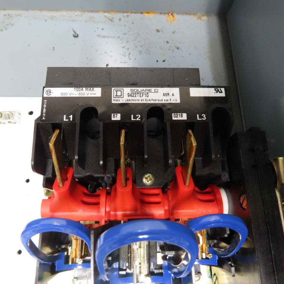 Square D Schneider 8903 SQA61V02 100A Disconnect Breaker (No Contactor)