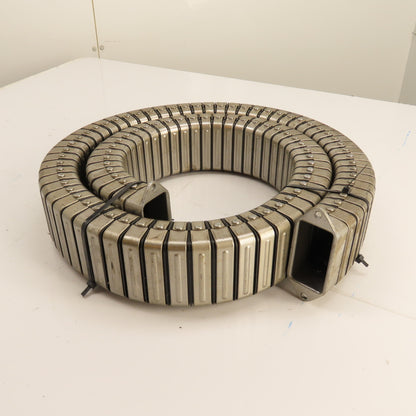 Kabelschlepp Enclosed Stainless Steel Cable Carrier Chain 6' L x 2.9" x 1.5" ID