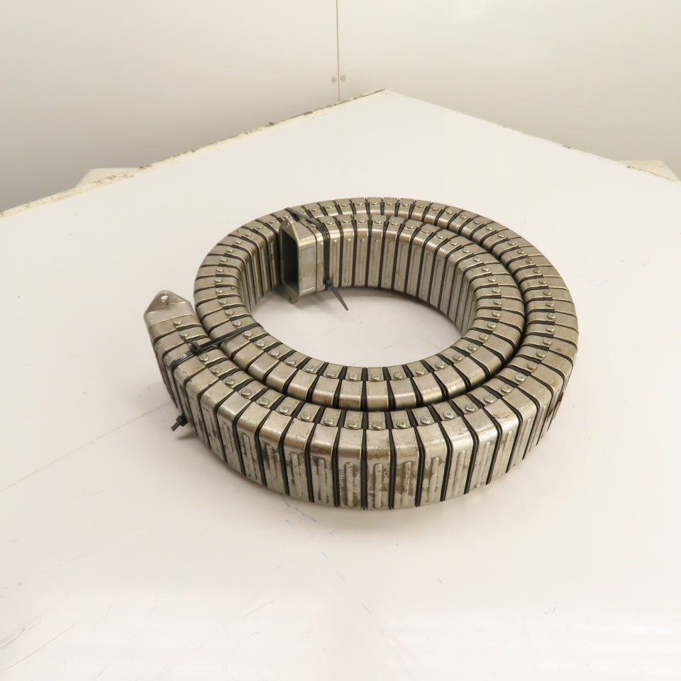 Kabelschlepp Enclosed Stainless Steel Cable Carrier Chain 6' L x 2.9" x 1.5" ID